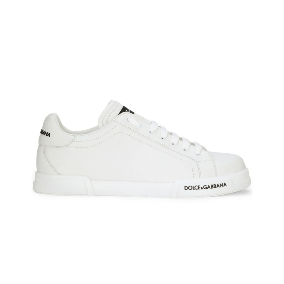 Dolce and Gabbana platform logo-detail sneakers white