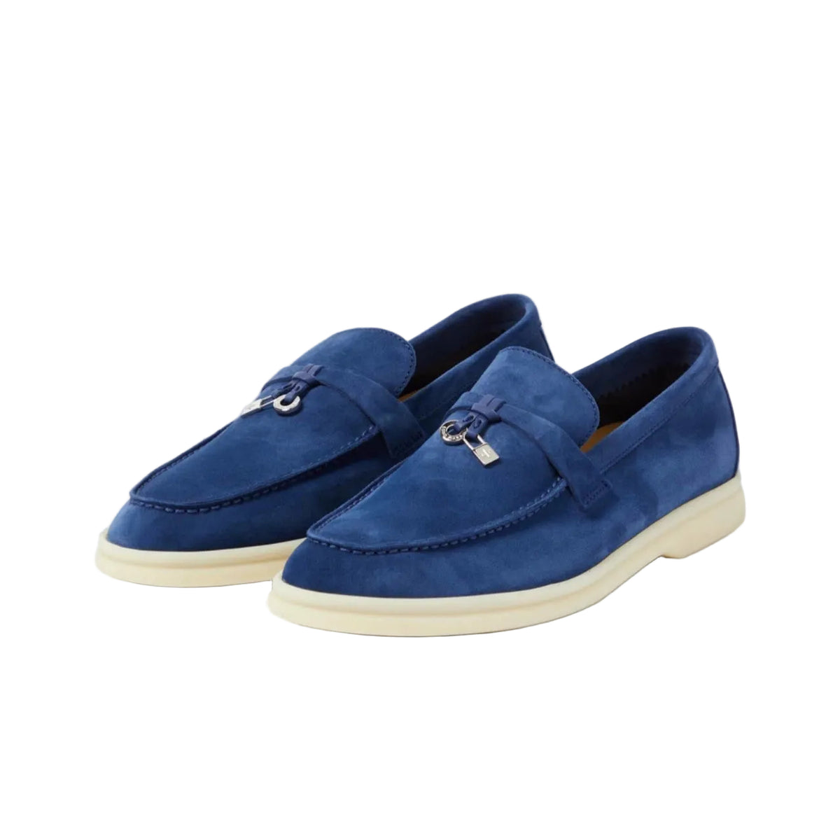 Loro piana summer Walk suede loafers Blue