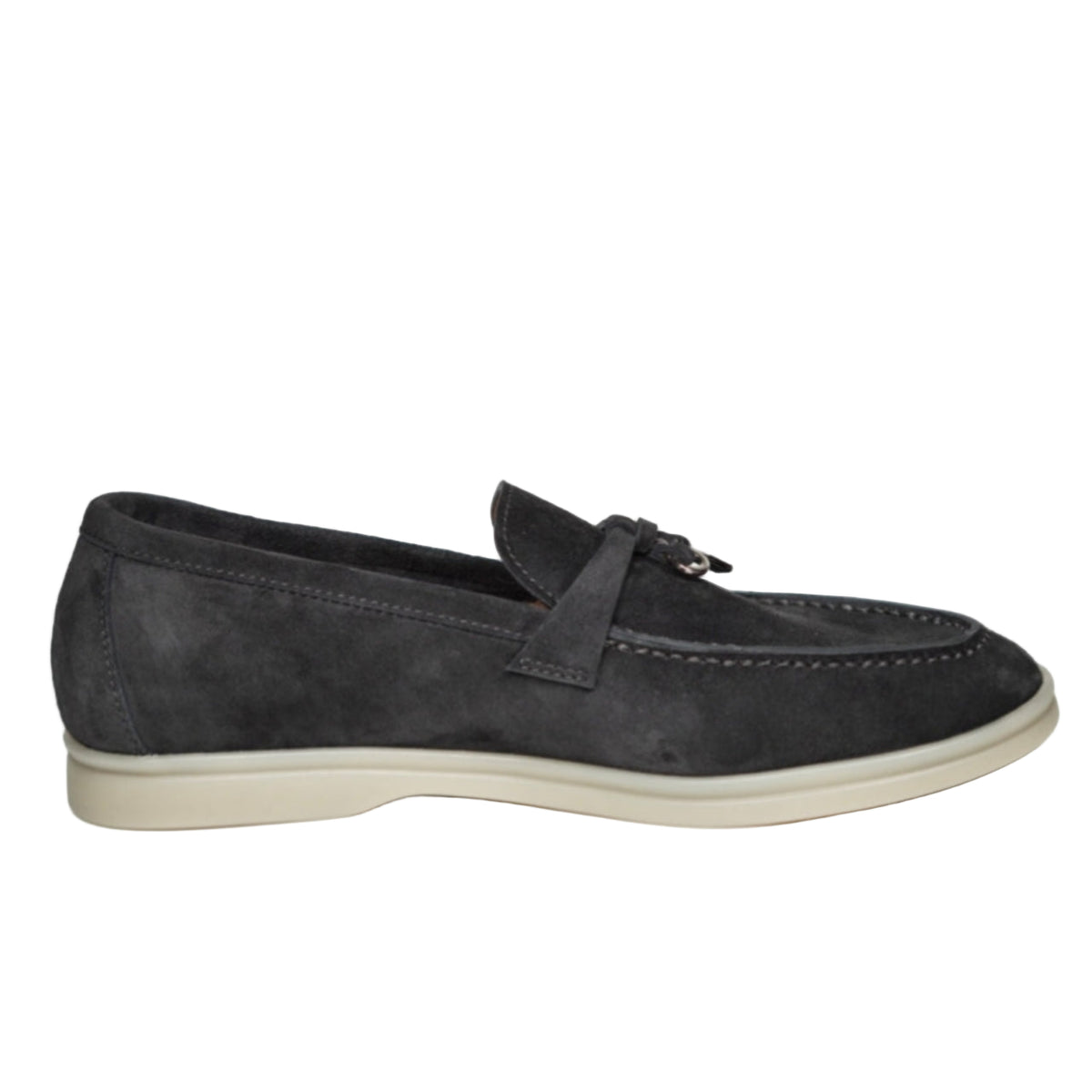 Loro piana summer Walk suede loafers Dark grey