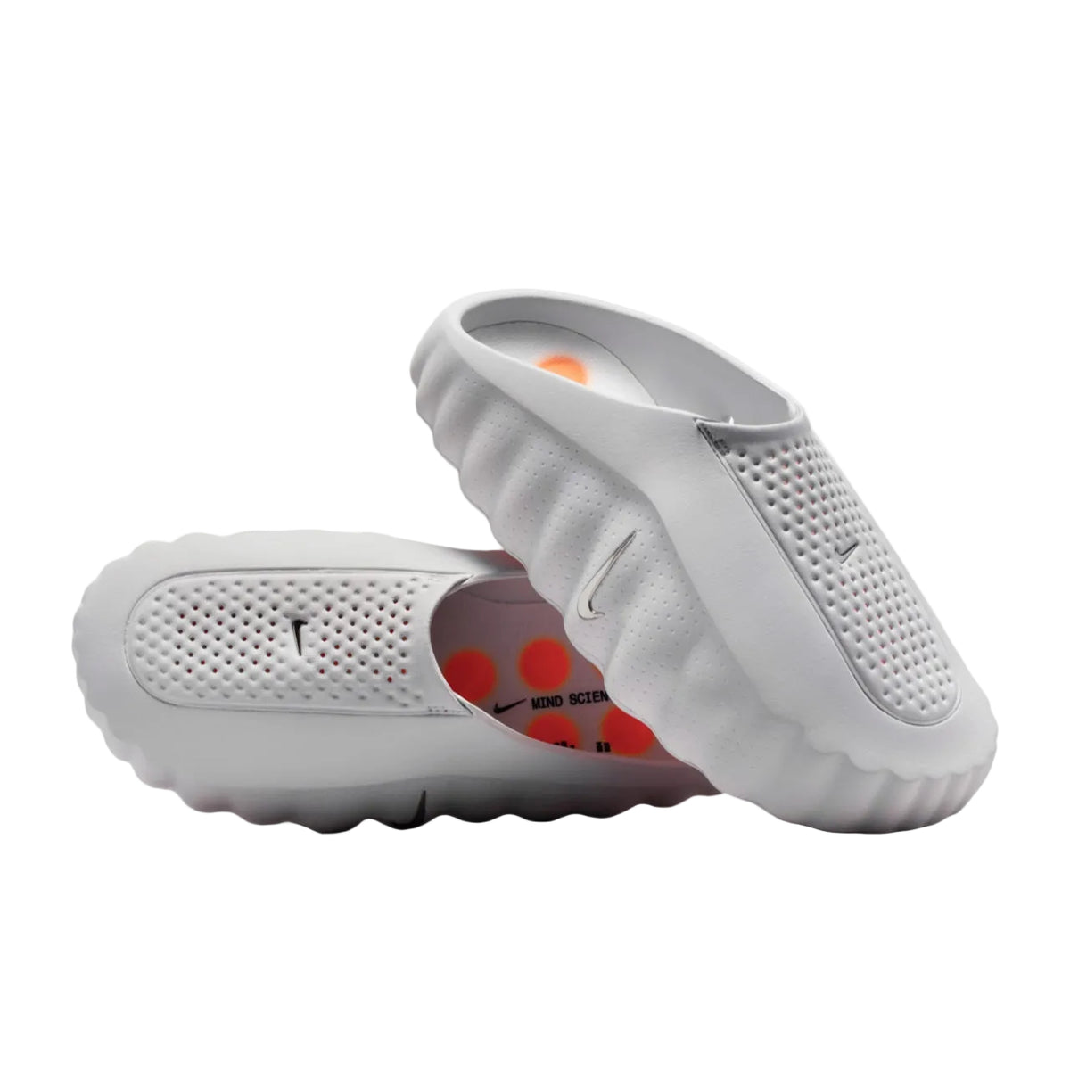 Nike mind 001 perforated logo slide sneakers