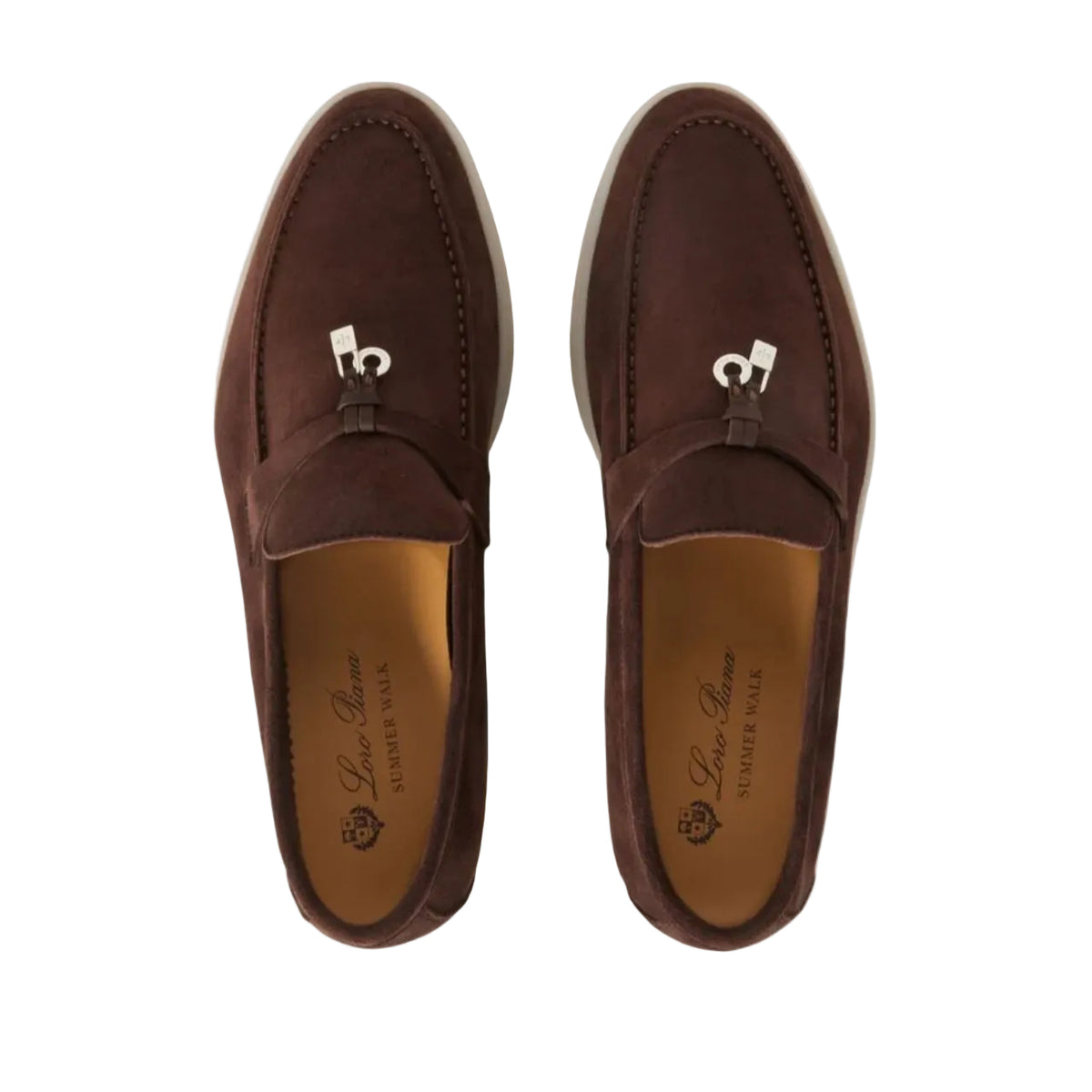 Loro piana summer Walk suede loafers Brown