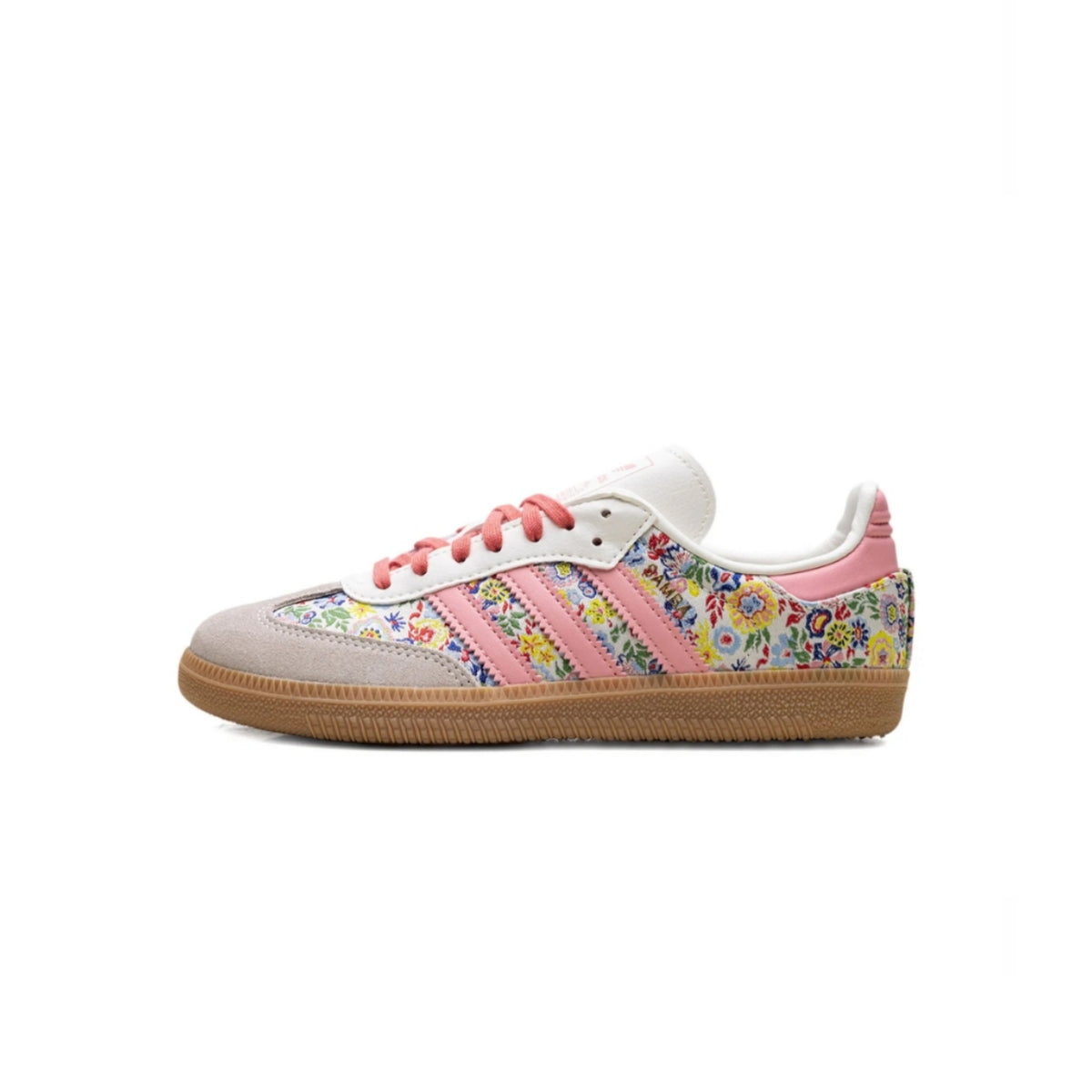 adidas Samba OG Sneaker "Multicolor/Beige/Pink/Gum" Liberty London