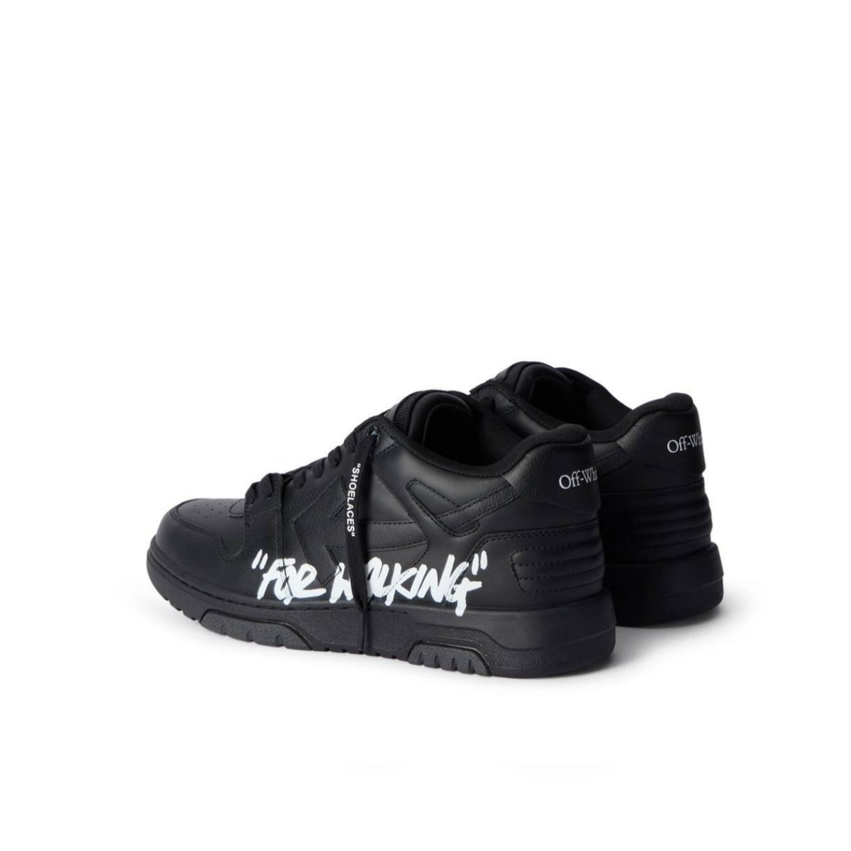 Off-White Black Out Of Office "For Walking" Sneakers