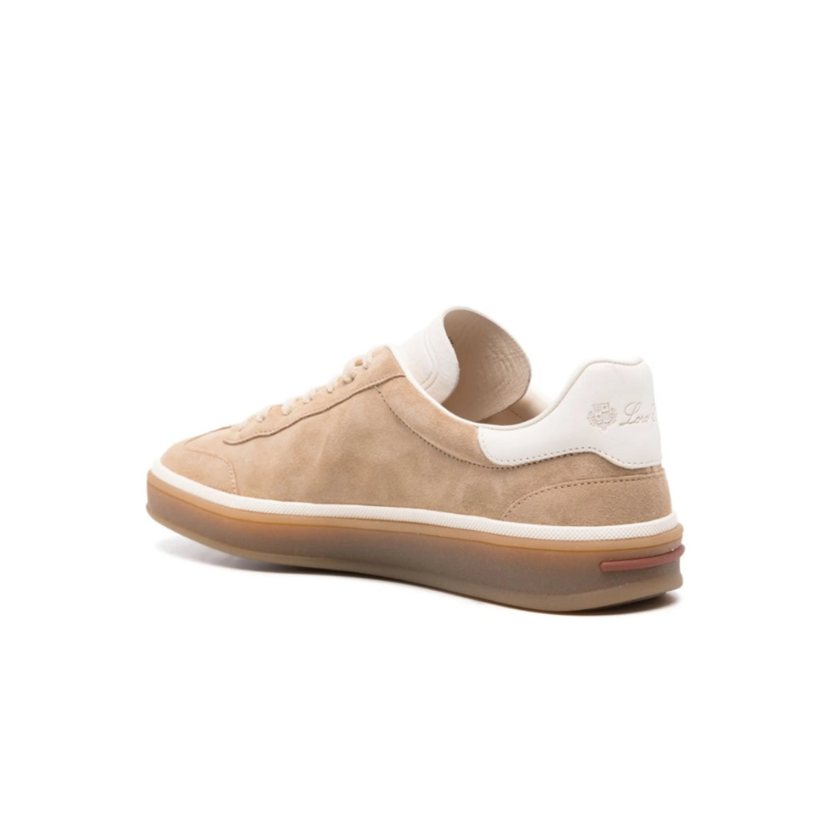 Loro Piana Tennis Walk Sneaker In Suede Calf Split Windy Dunes