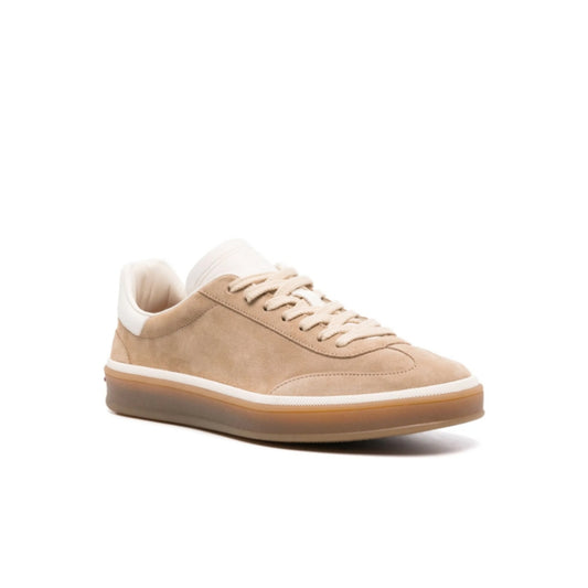 Loro Piana Tennis Walk Sneaker In Suede Calf Split Windy Dunes
