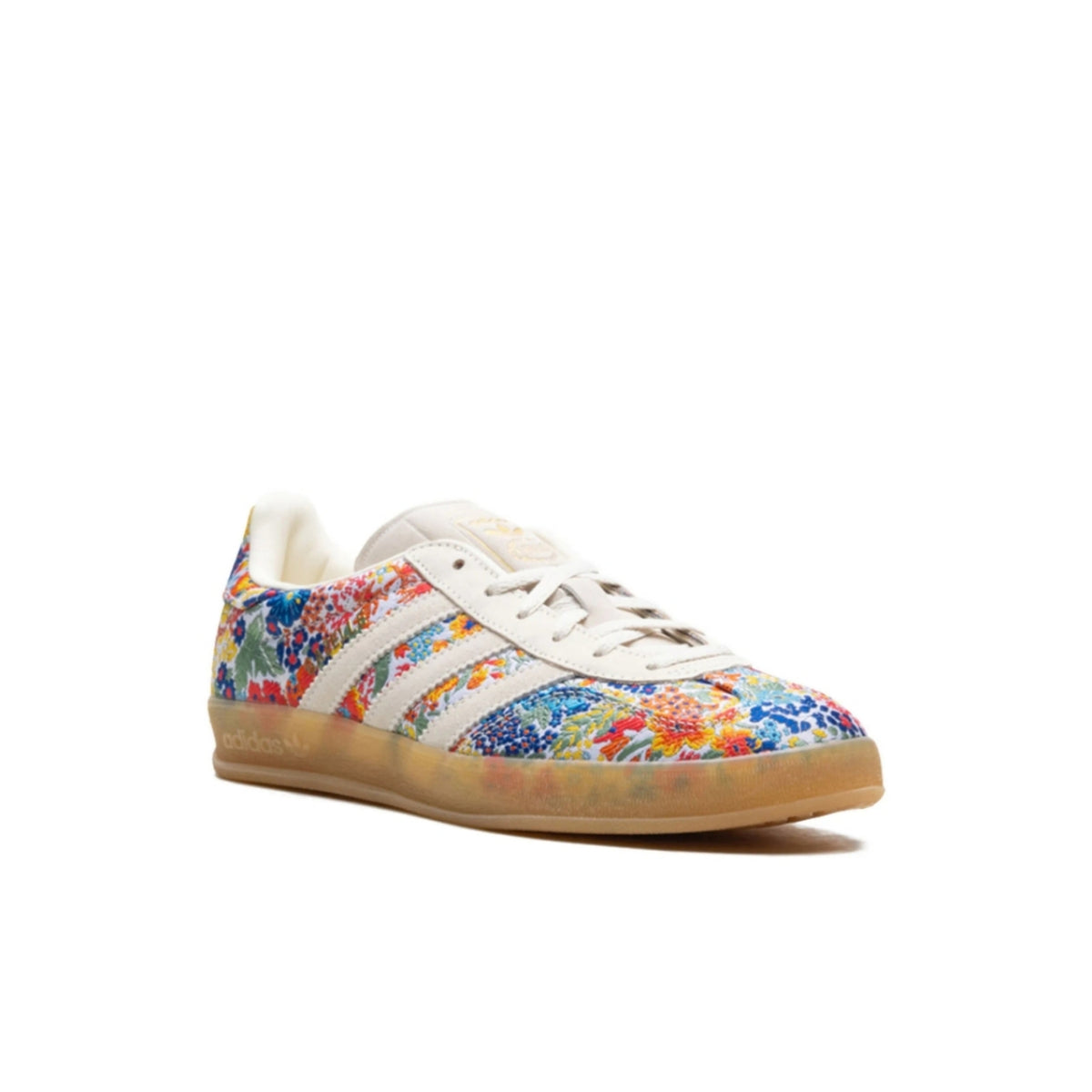 adidas Women's White X Liberty London Floral Embroidery Sneakers