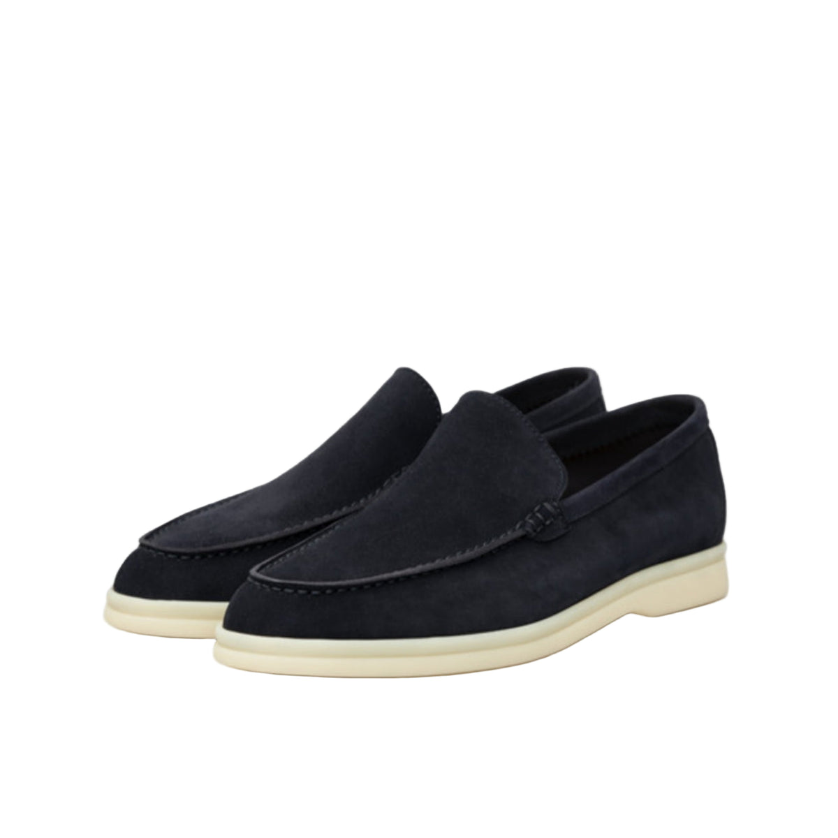 Loro piana summer Walk suede loafers in Black