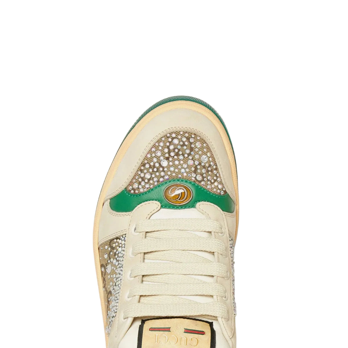 Gucci Screener embellished leather sneakers