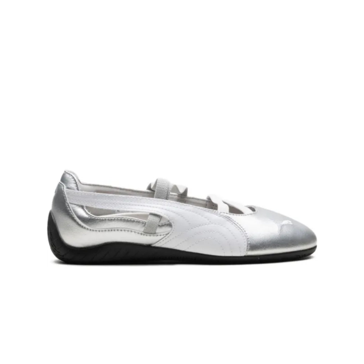 puma speedcat ballet metallic silver