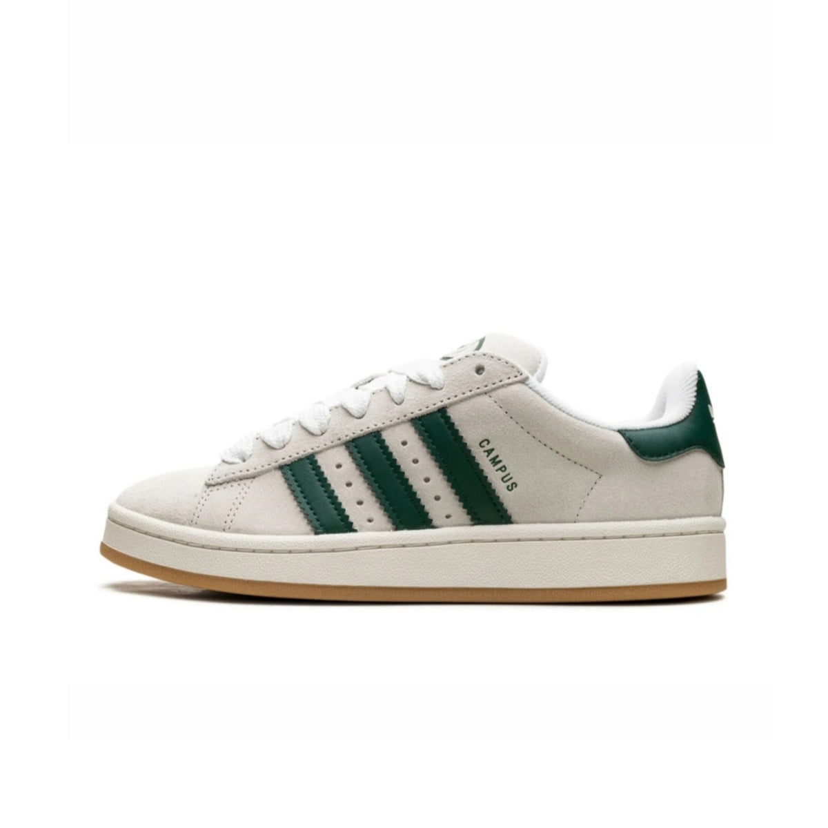 adidas campus crystal white collegiate green