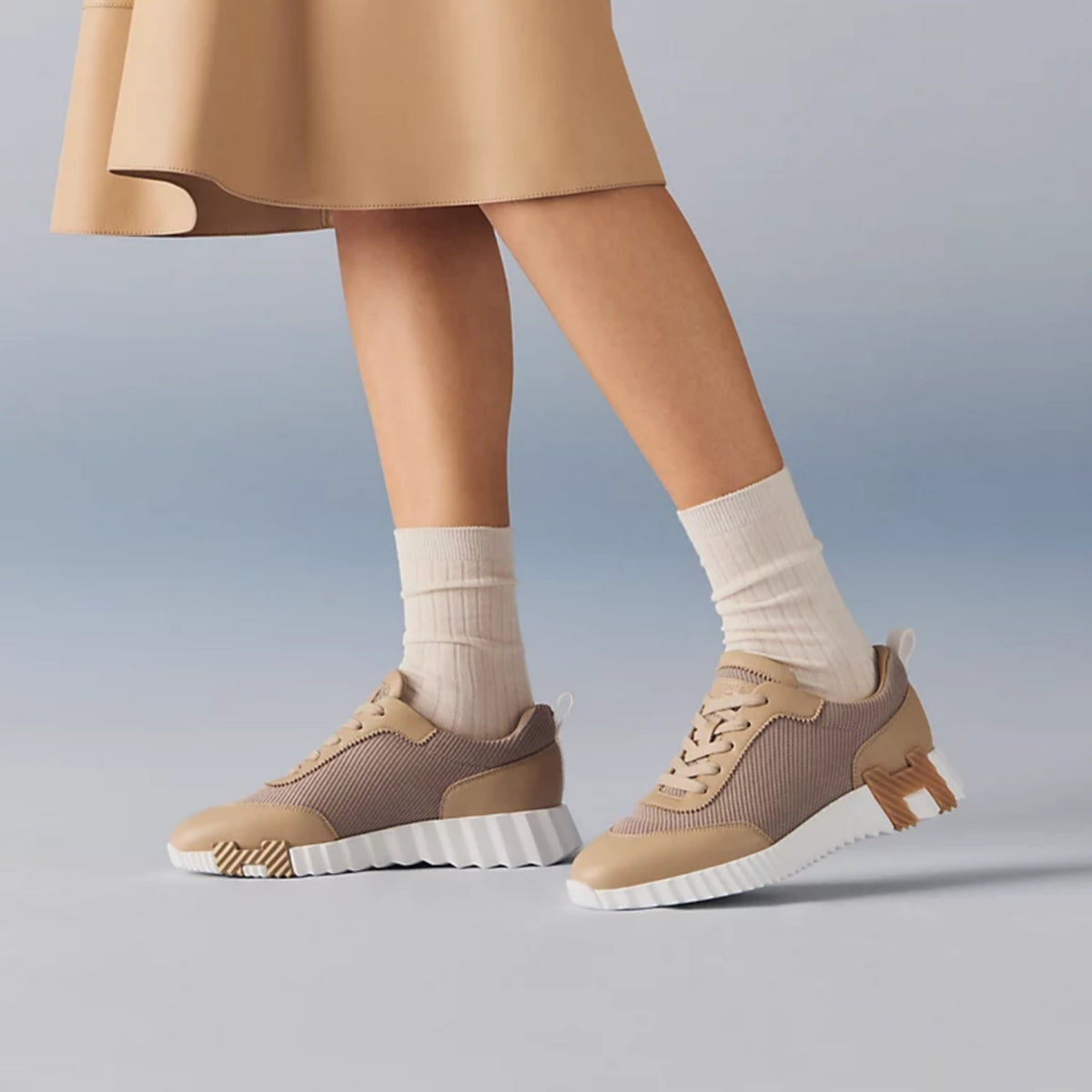 Hermes Bouncing Sneaker Beige Lin