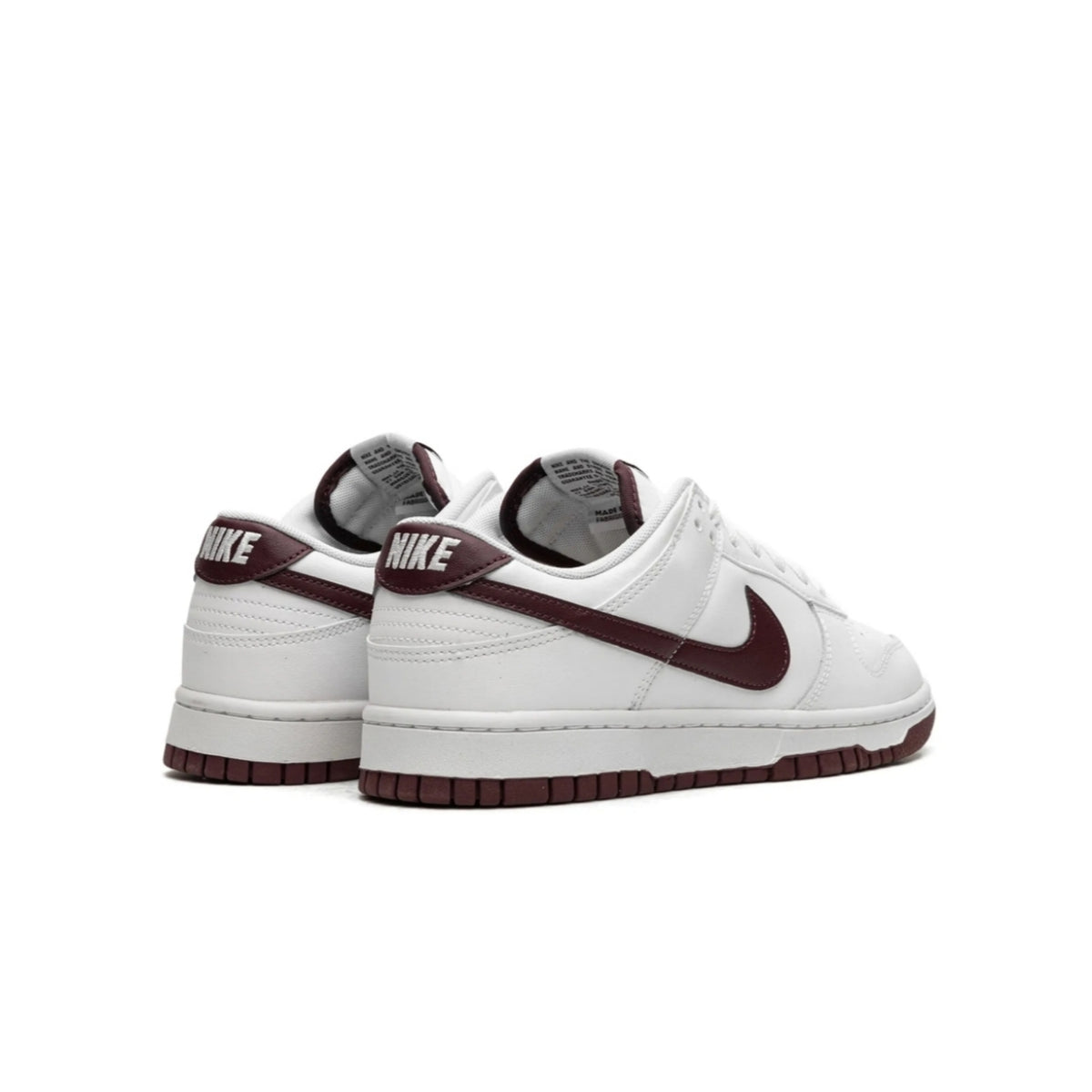 Nike dunk low white night maroon