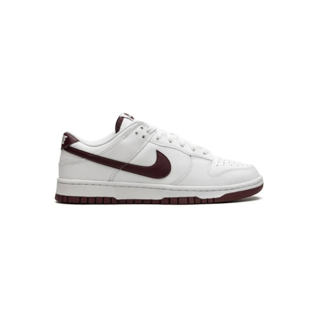 Nike dunk low white night maroon