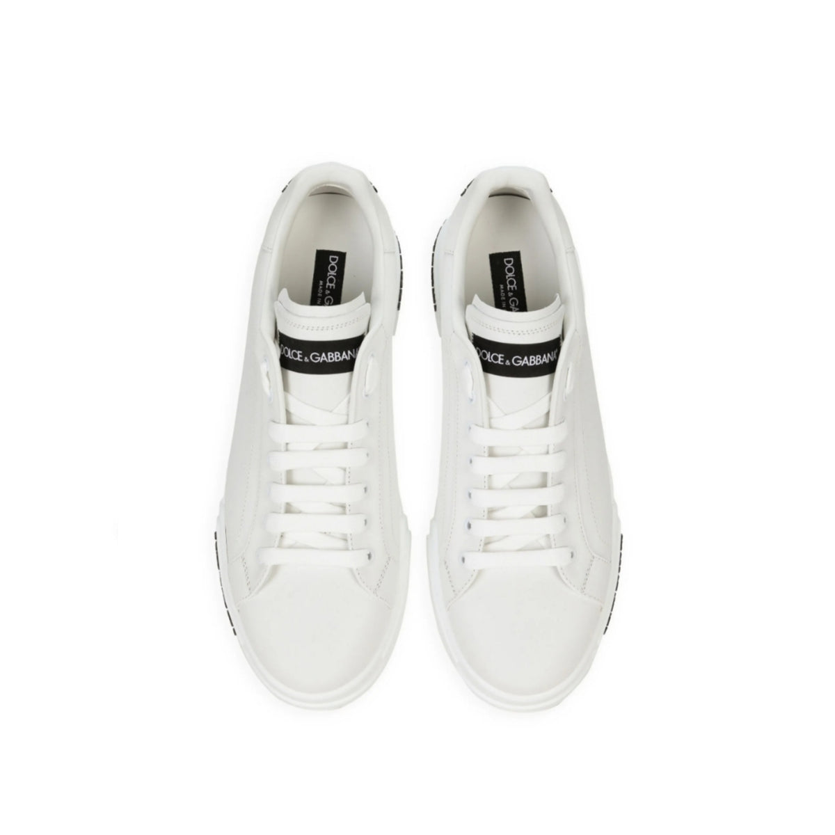 Dolce and Gabbana platform logo-detail sneakers white
