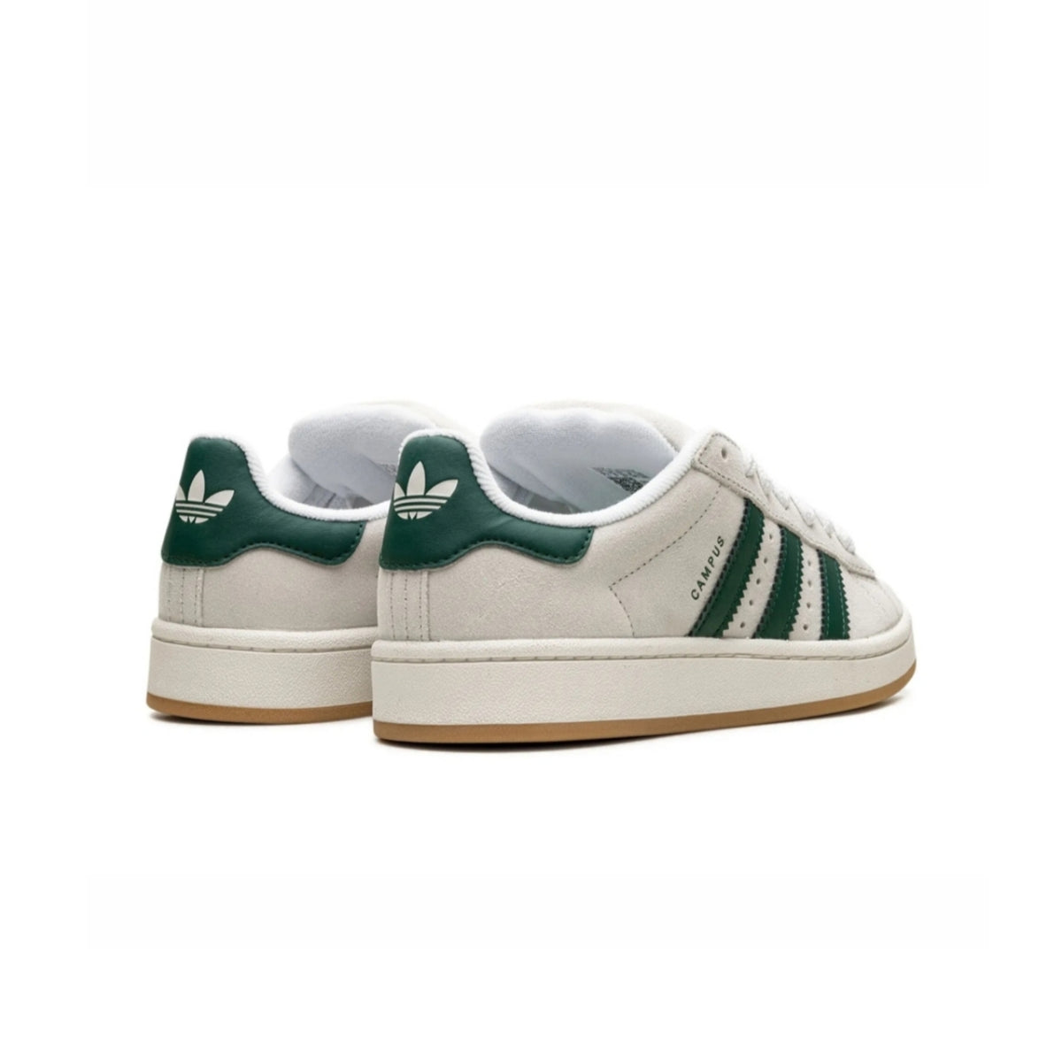 adidas campus crystal white collegiate green