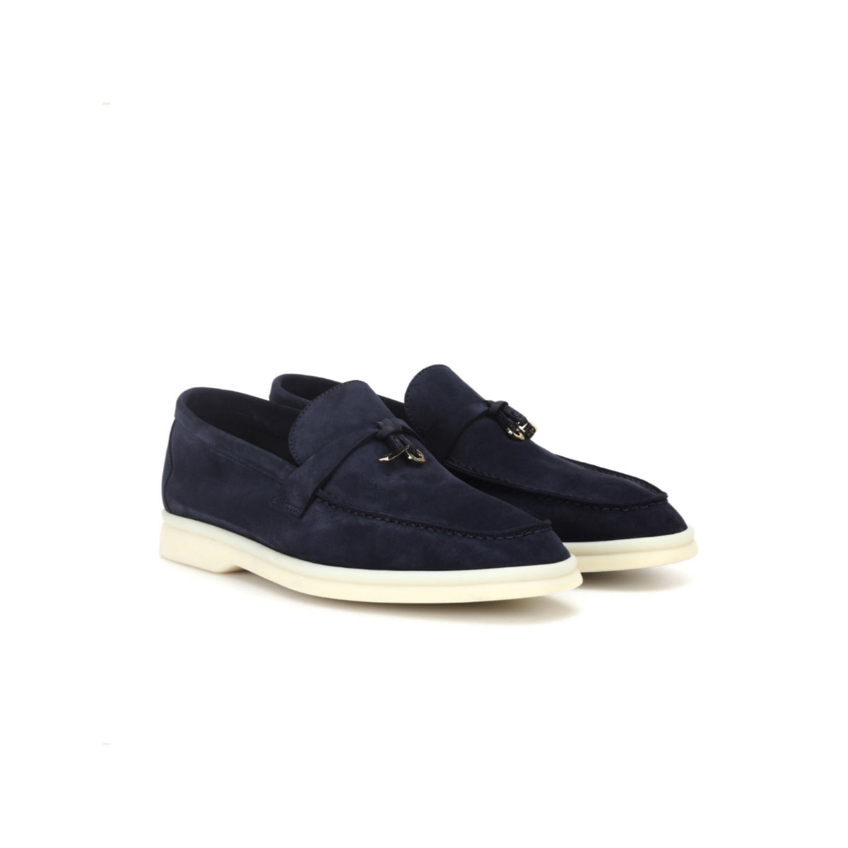 Loro piana summer Walk suede loafers Dark Blue