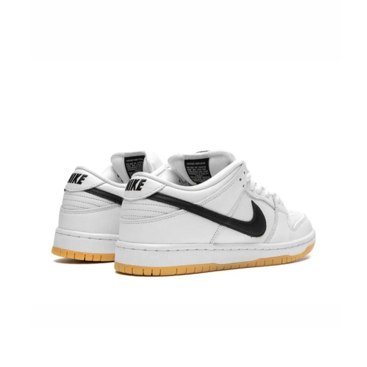 Nike dunk low white/Black Gum