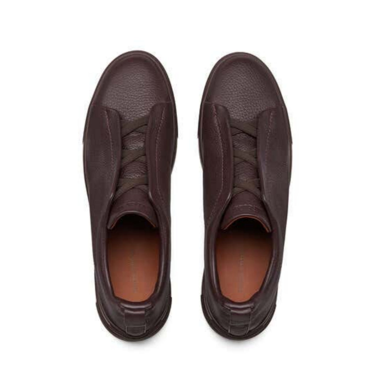 Zegna triple stitch / Brown sneakers