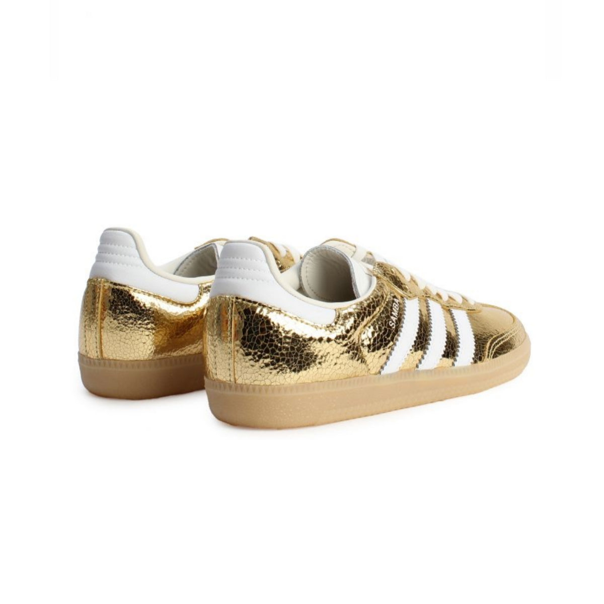 adidas Samba OG Gold Metallic Cracked Leather