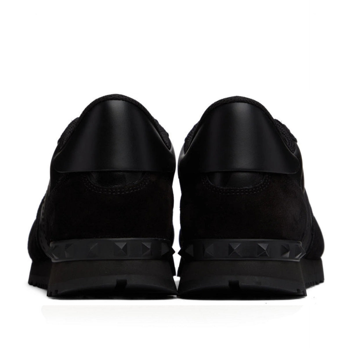 Valentino Garavani Black Rockrunner Low-Top Sneakers