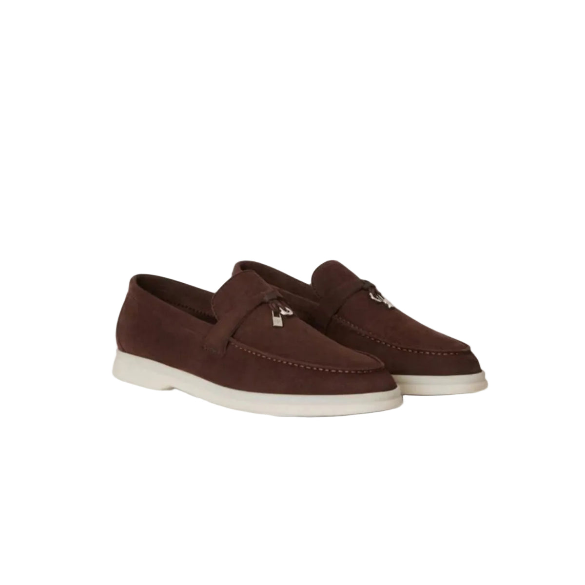 Loro piana summer Walk suede loafers Brown