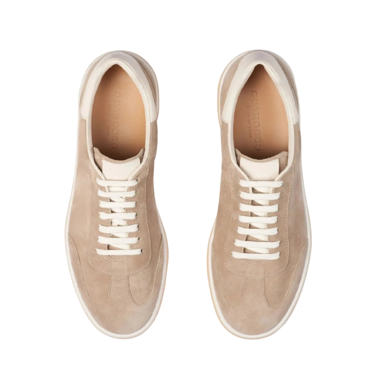 Loro Piana Tennis Walk suede-trimmed denim sneakers