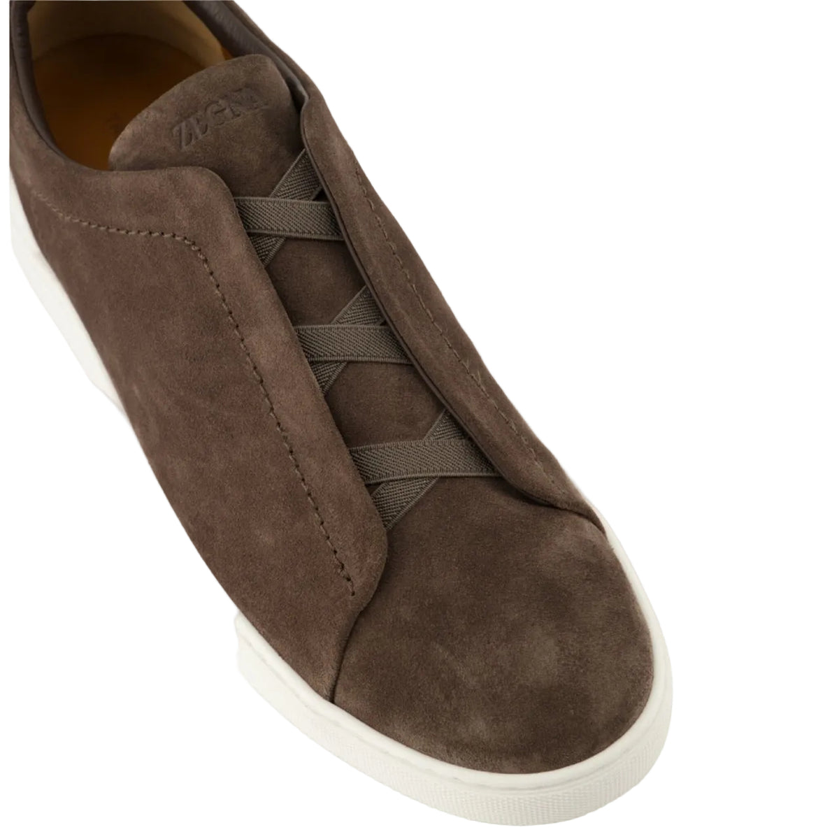Zegna triple stitch Brown sneakers