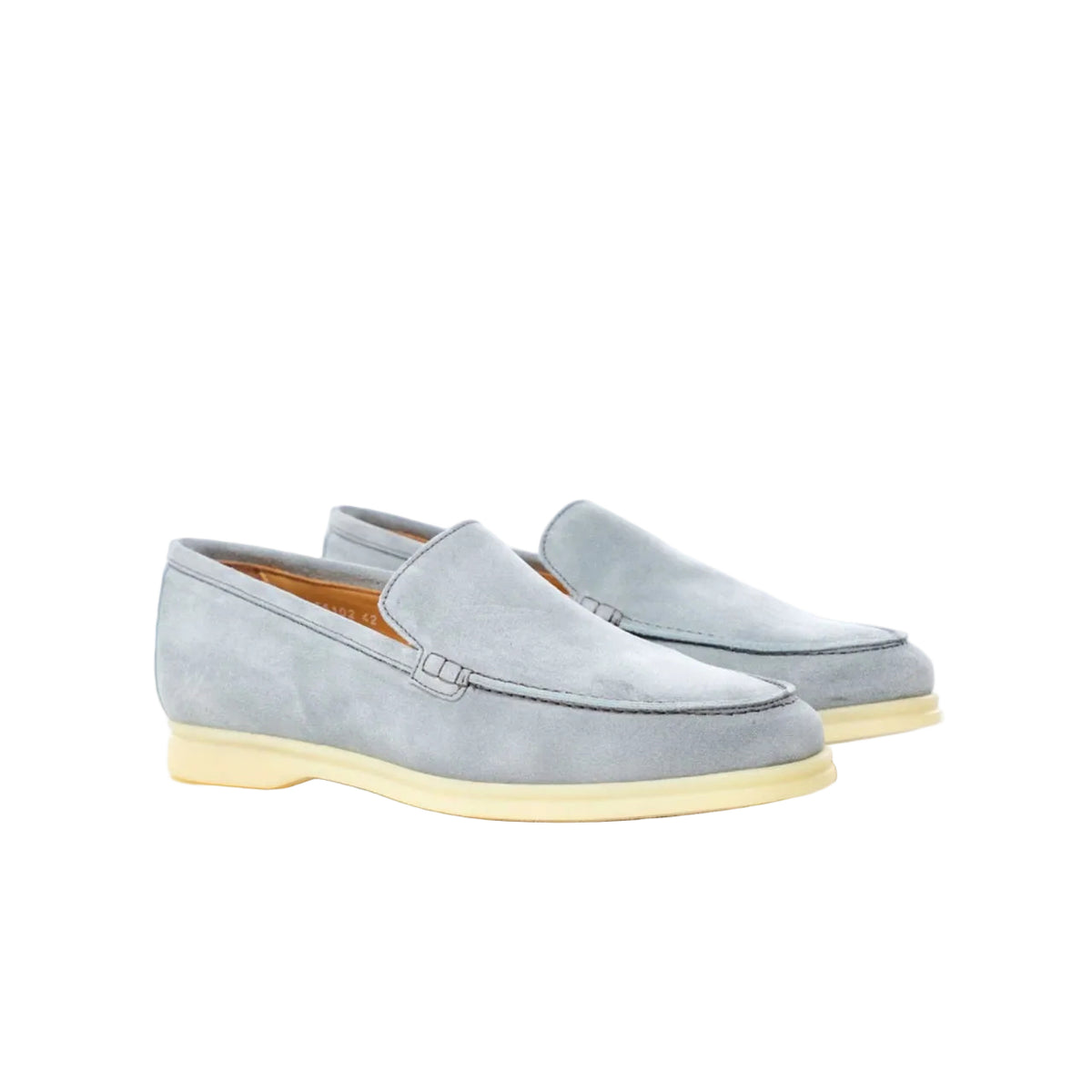 Loro Piana - Summer Walk Suede Loafers - Light blue