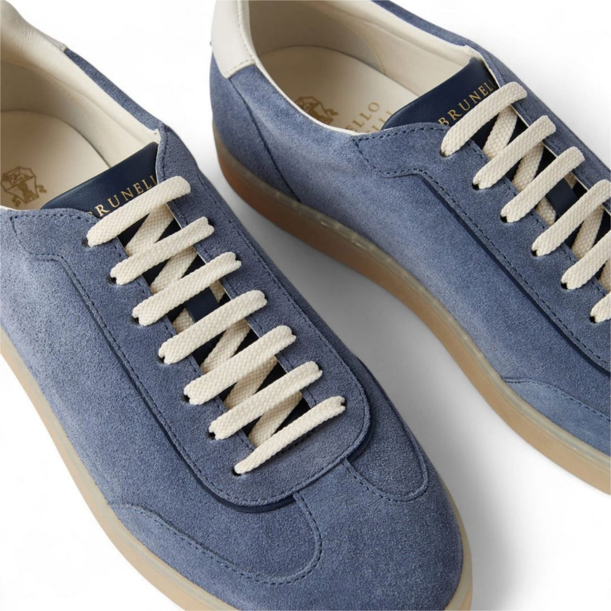Brunello Cucinelli
Men's Suede T-Toe Low-Top Sneakers