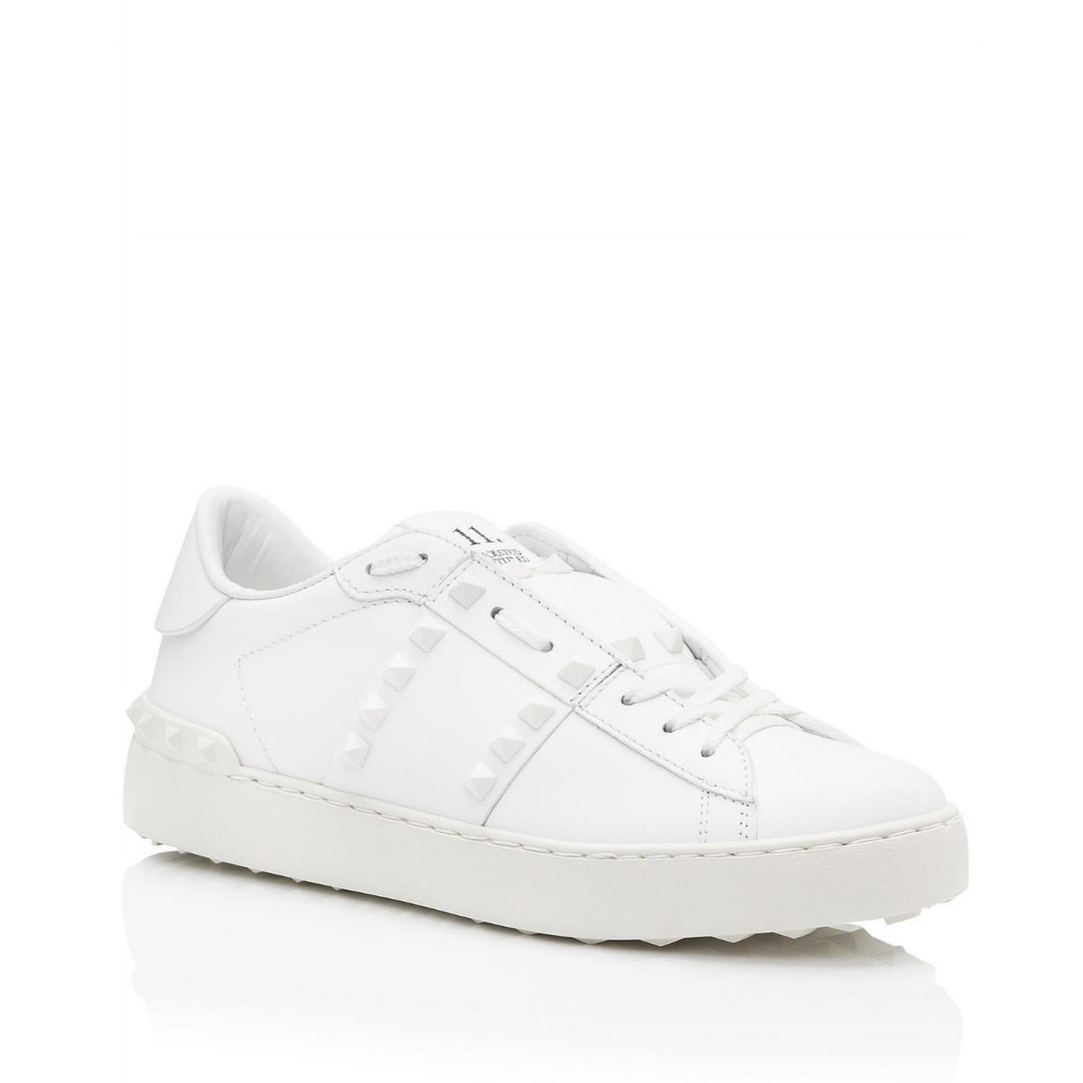 VALENTINO GARAVANI
Rockstud Untitled Open Leather Sneaker With Tonal Studs