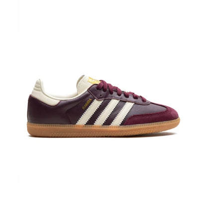 adidas samba Og maroon core white gold metallic