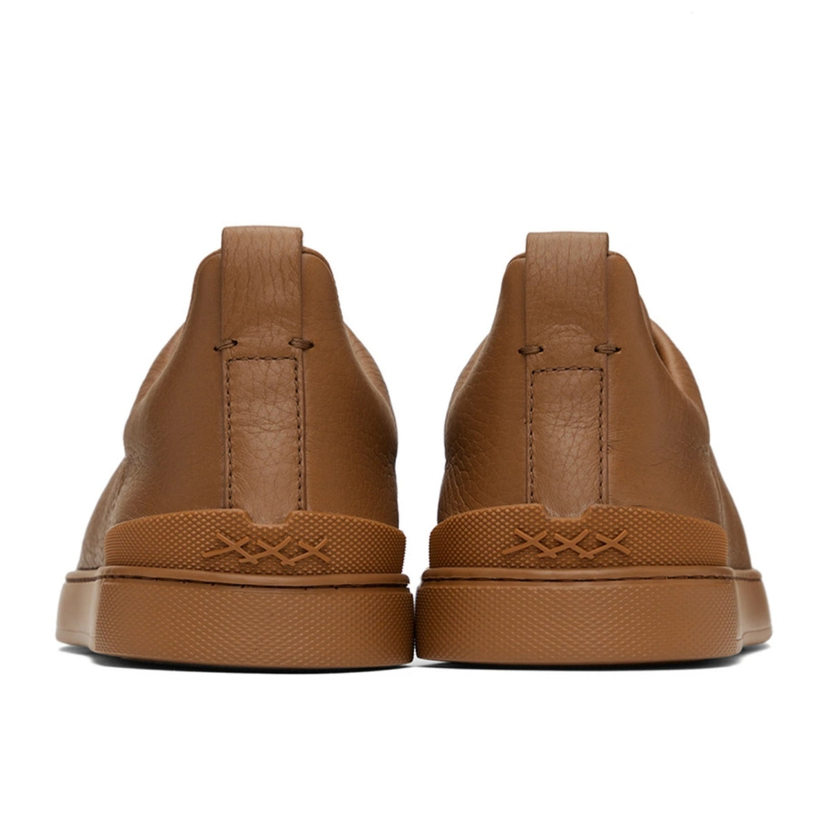 Zegna Deerskin Triple Stitch Sneakers