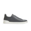 ZEGNA triple stitch leather sneakers