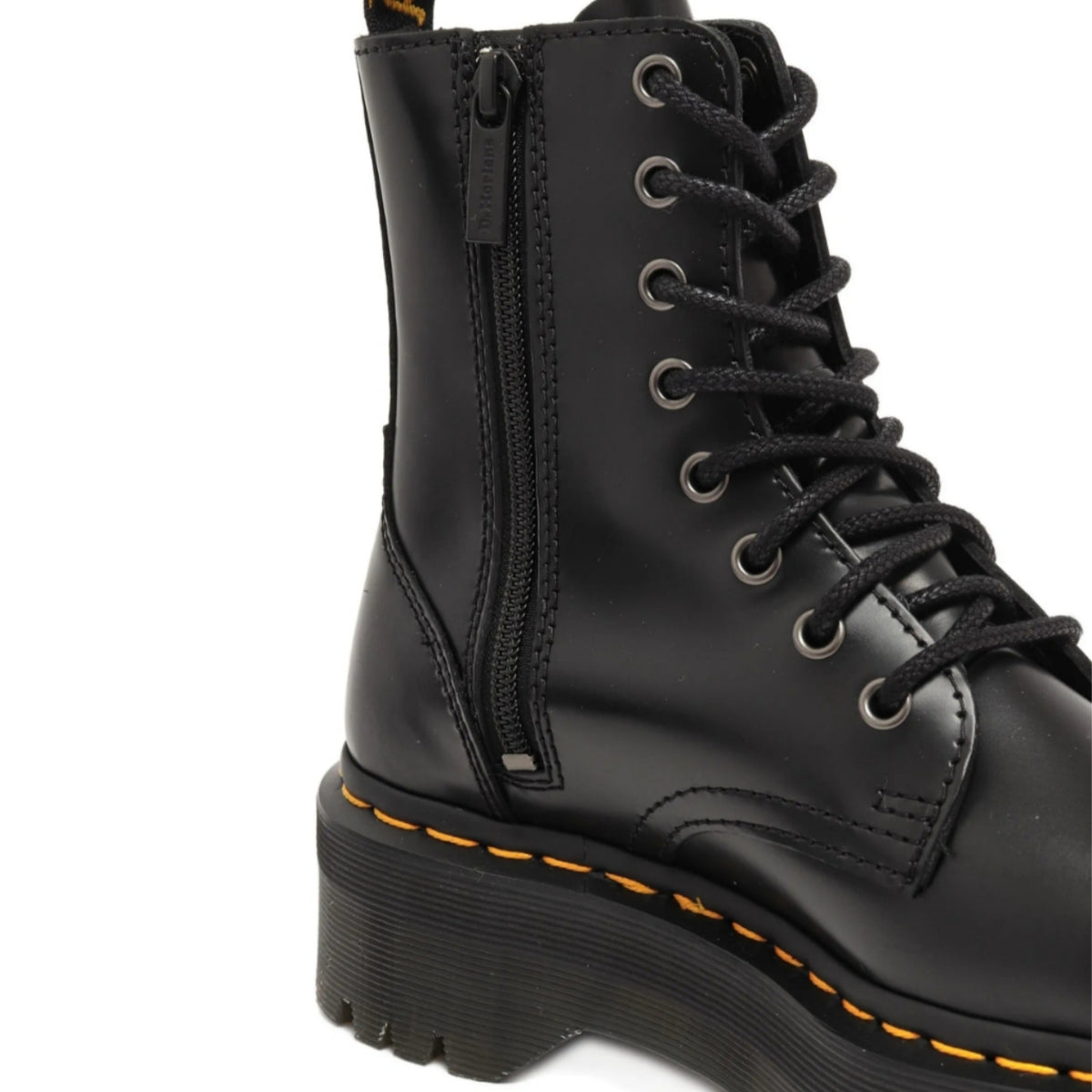 Dr.Martens Black Polished Smoot
