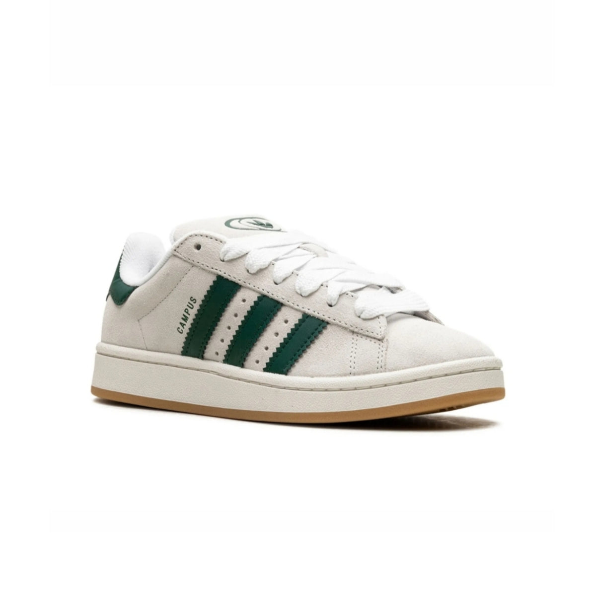 adidas campus crystal white collegiate green