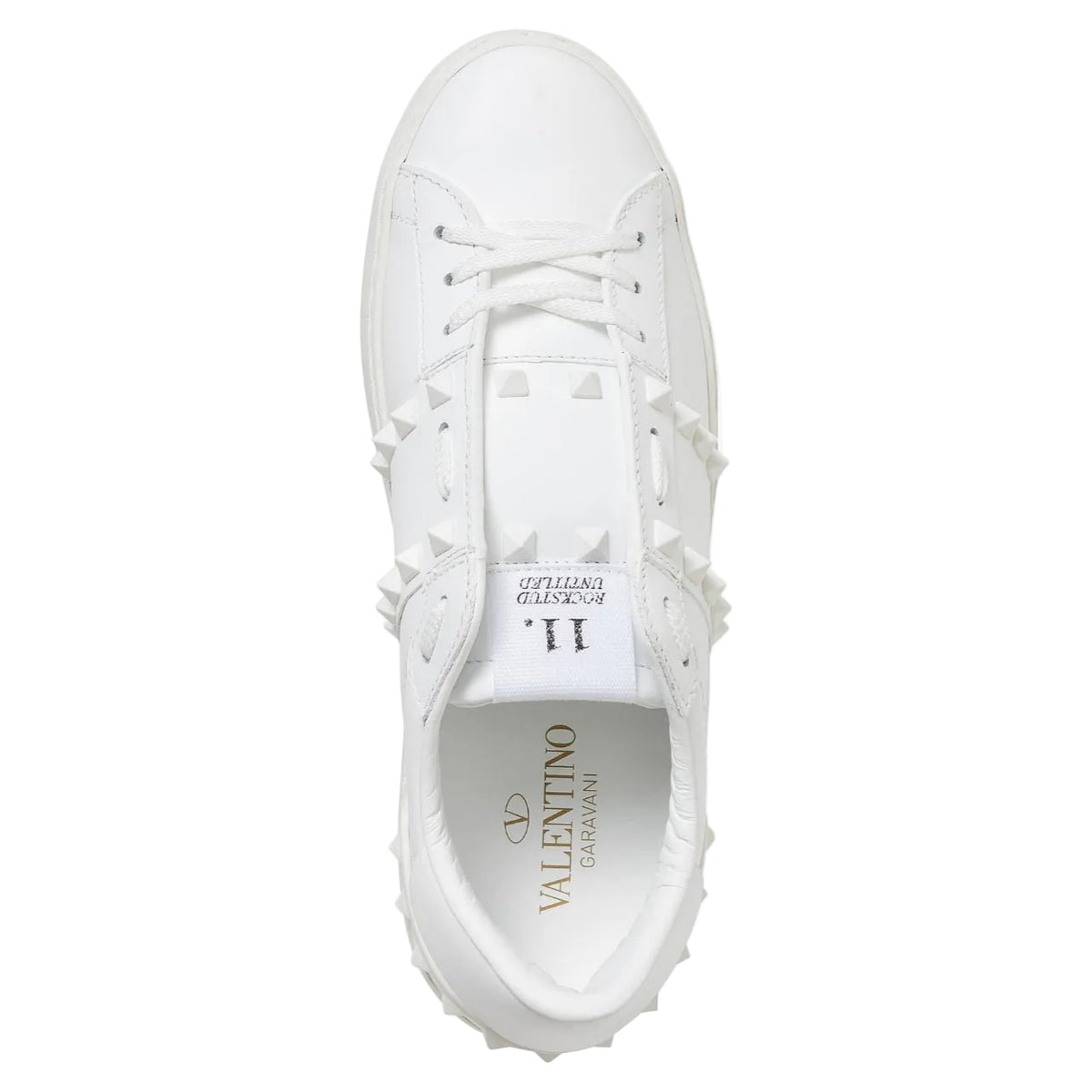 VALENTINO GARAVANI
Rockstud Untitled Open Leather Sneaker With Tonal Studs