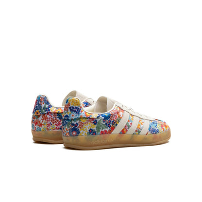 adidas Women's White X Liberty London Floral Embroidery Sneakers