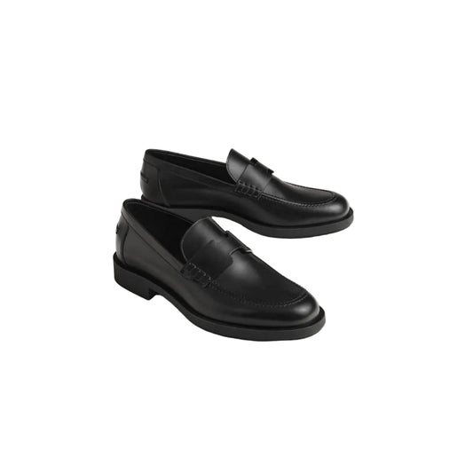 Hermes leather loafers