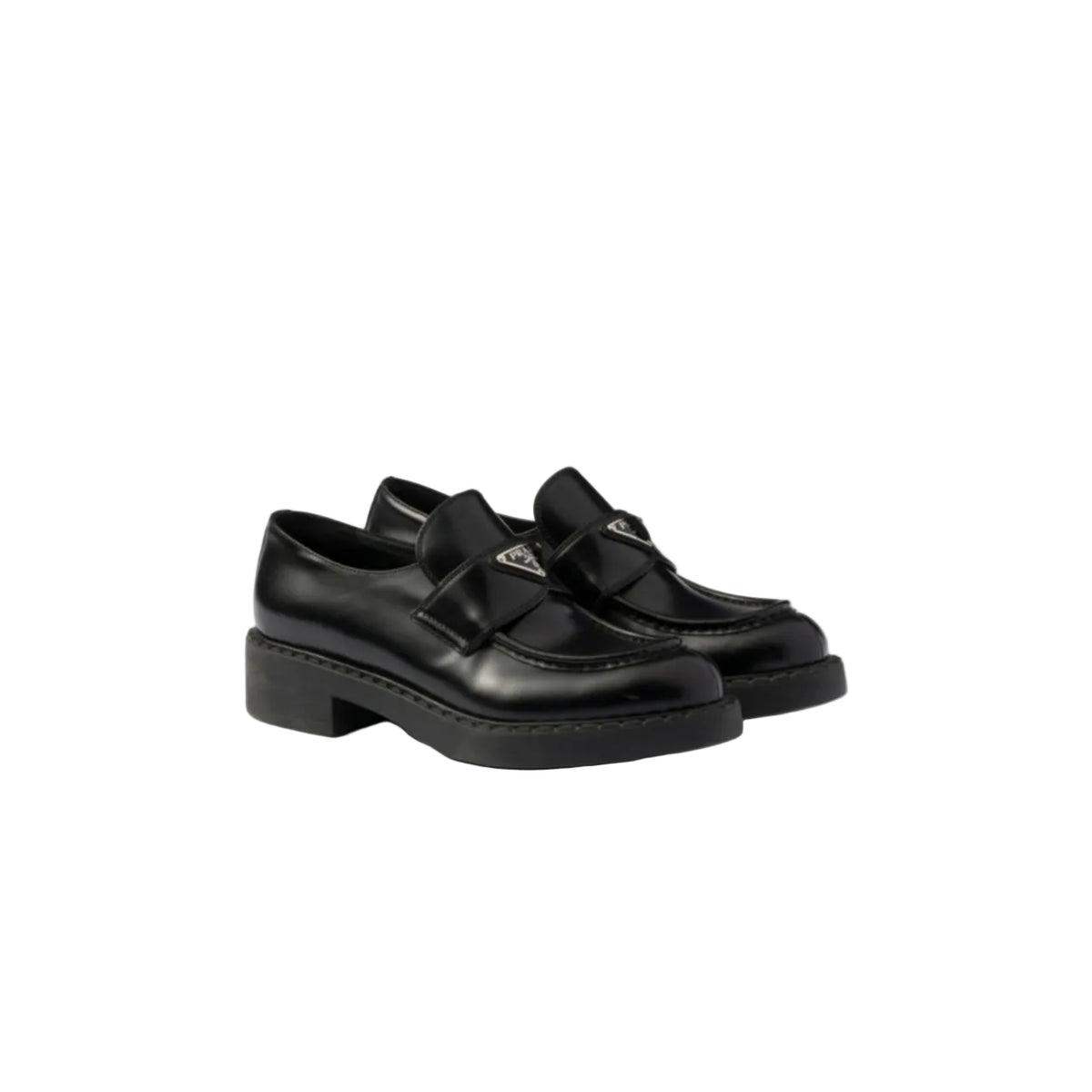 Prada logo_plaque loafers