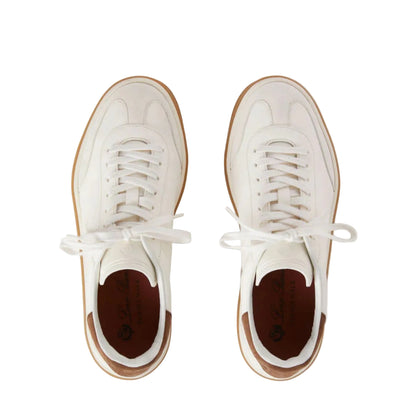 Loro Piana
Tennis Walk suede-trimmed leather sneakers