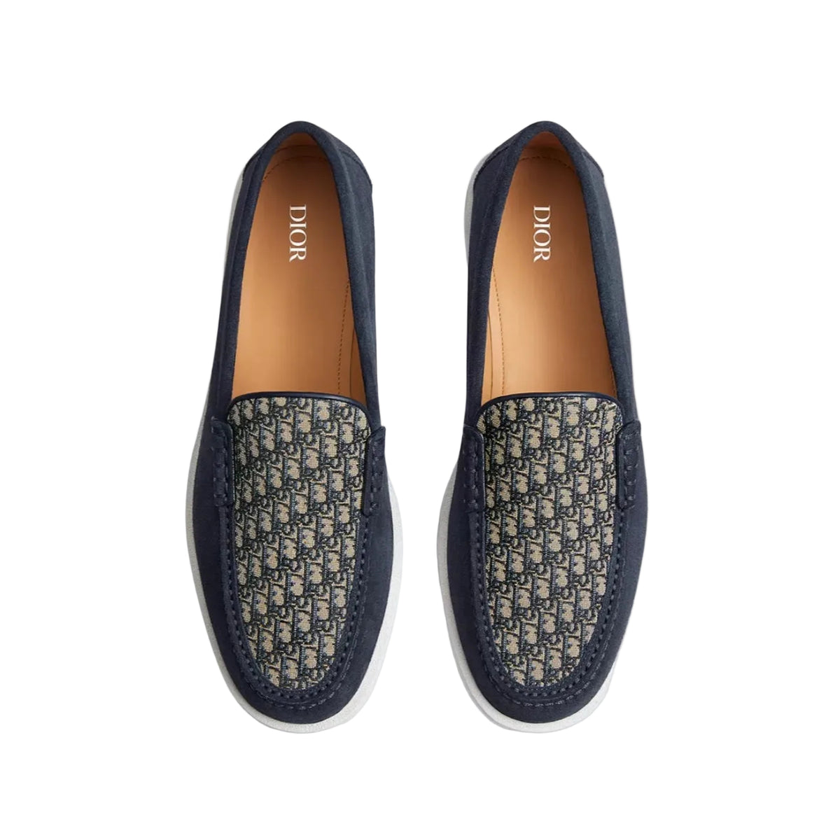 Dior Granville Loafer
Navy Blue Suede with Beige and Black Dior Oblique Jacquard