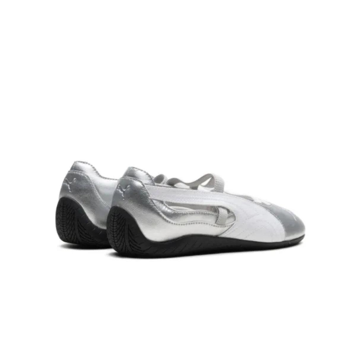 puma speedcat ballet metallic silver