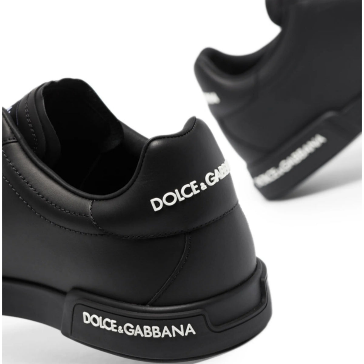 Dolce and Gabbana platform logo-detail sneakers Black