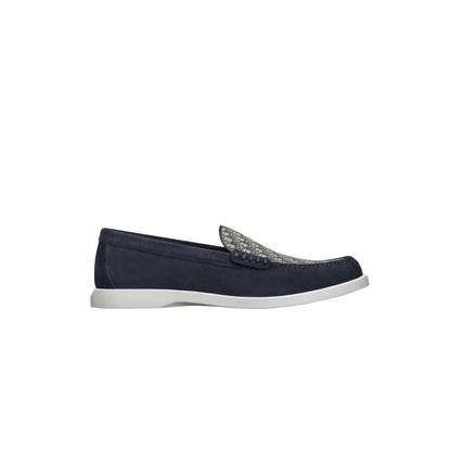 Dior Granville Loafer
Navy Blue Suede with Beige and Black Dior Oblique Jacquard