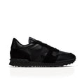 Valentino Garavani Black Rockrunner Low-Top Sneakers