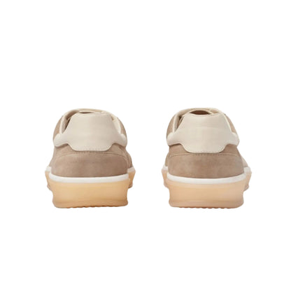 Loro Piana Tennis Walk suede-trimmed denim sneakers