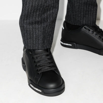 Dolce and Gabbana platform logo-detail sneakers Black