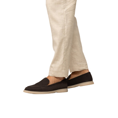 Loro piana summer Walk suede loafers in Brown