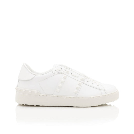 VALENTINO GARAVANI
Rockstud Untitled Open Leather Sneaker With Tonal Studs