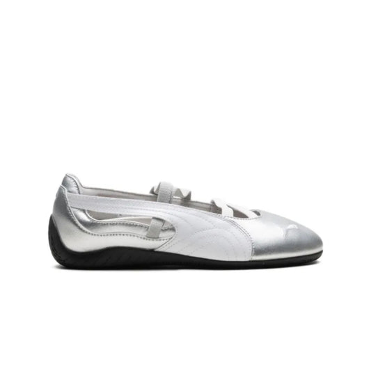 puma speedcat ballet metallic silver